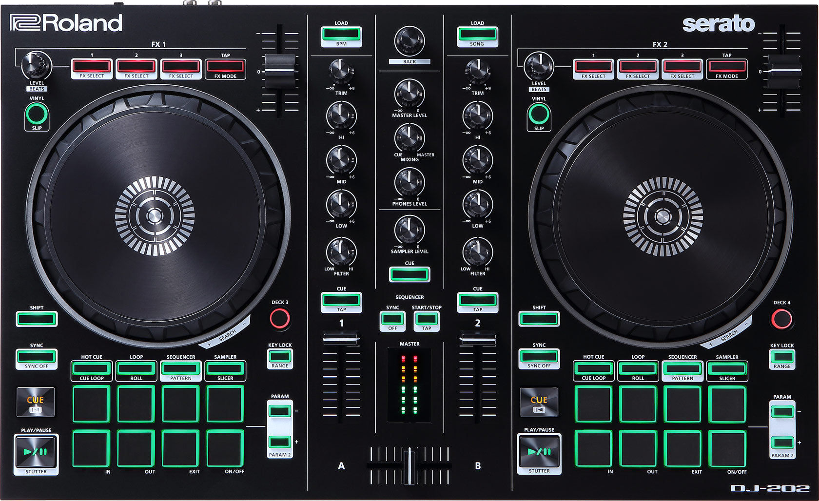 Roland DJ-202 2Ch Serato DJ Controller
