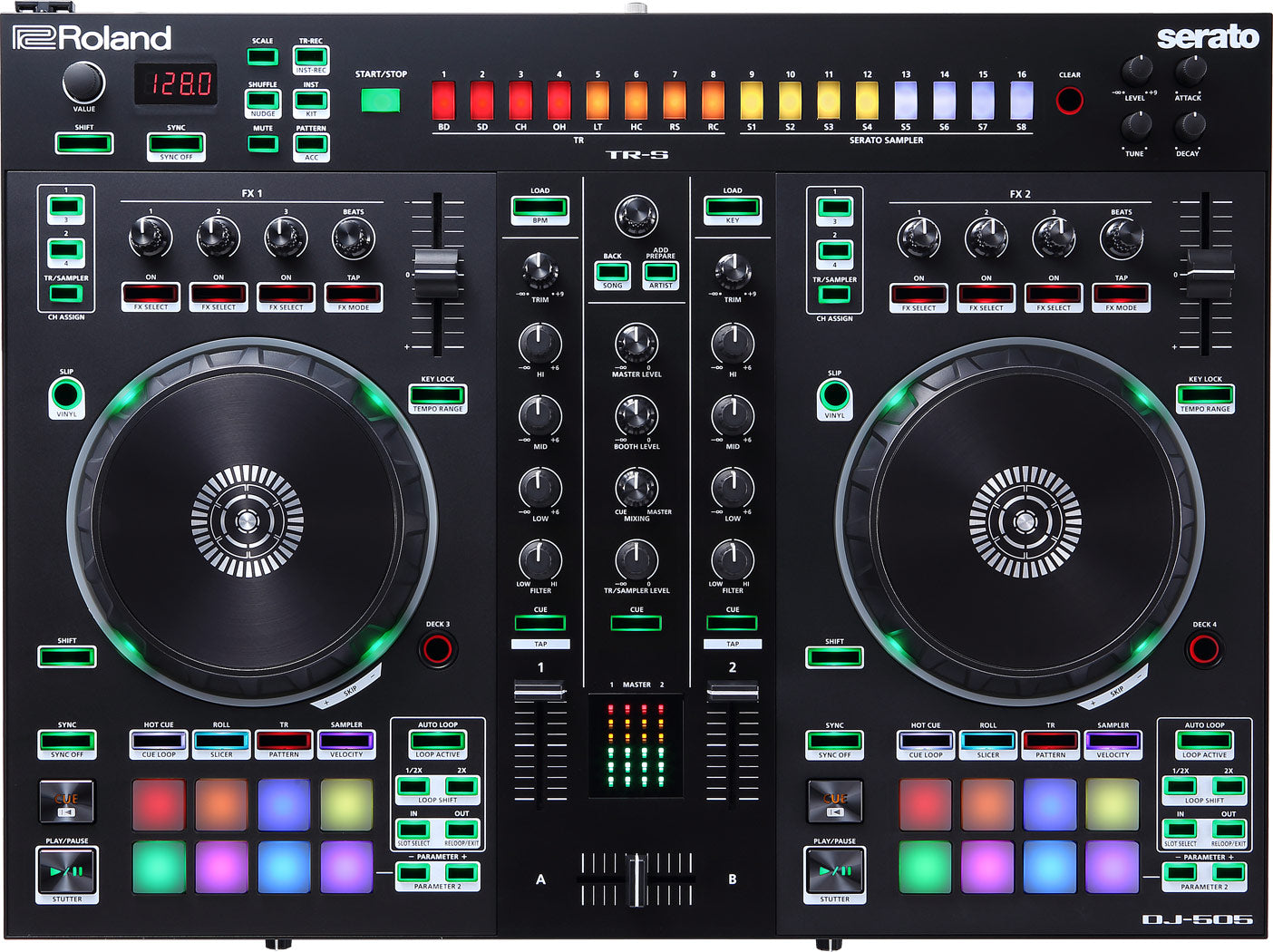 Roland DJ-505 2Ch Serato DJ Pro Controller