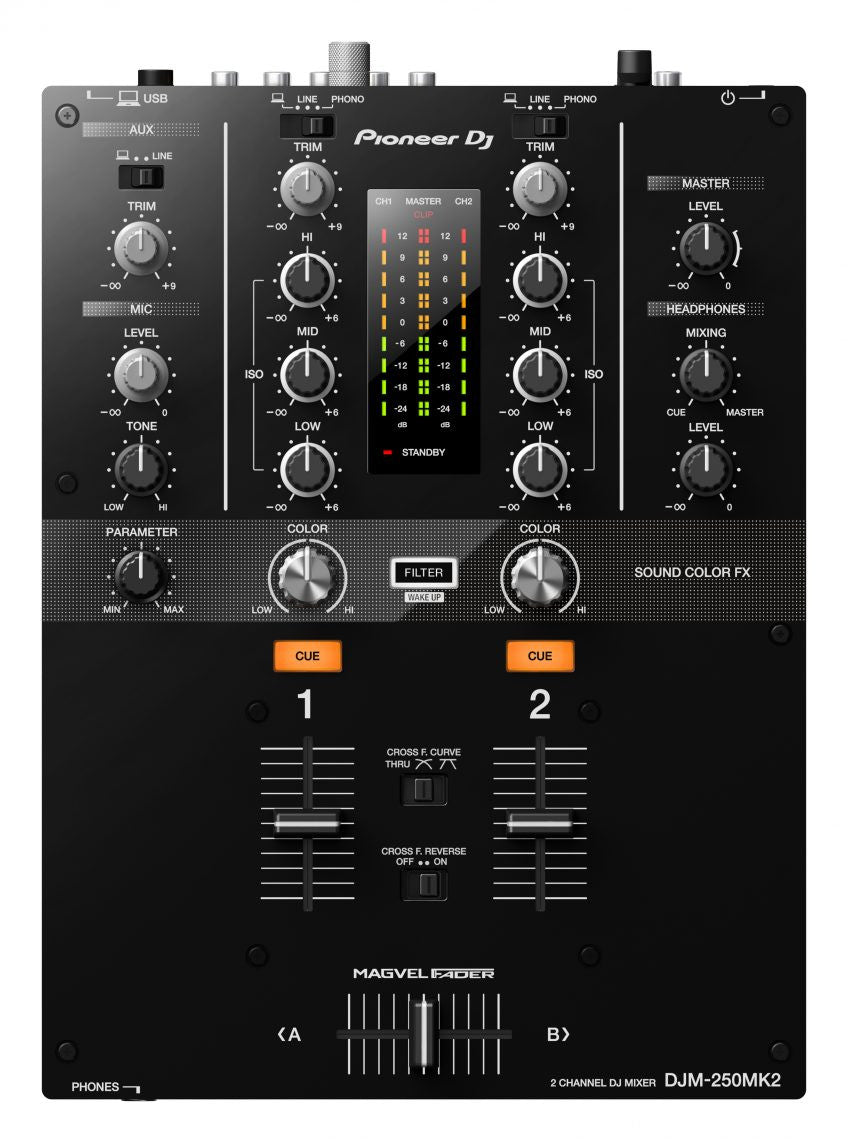 Pioneer DJ 2 x CDJ-3000 + DJM-250MK2 Package