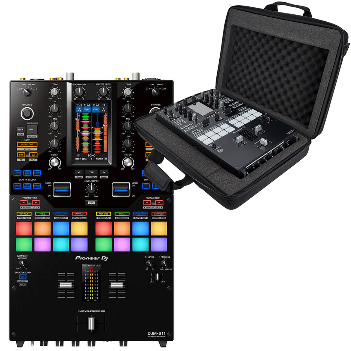 Pioneer DJ DJM-S11 with DJC-S11 BAG Bundle