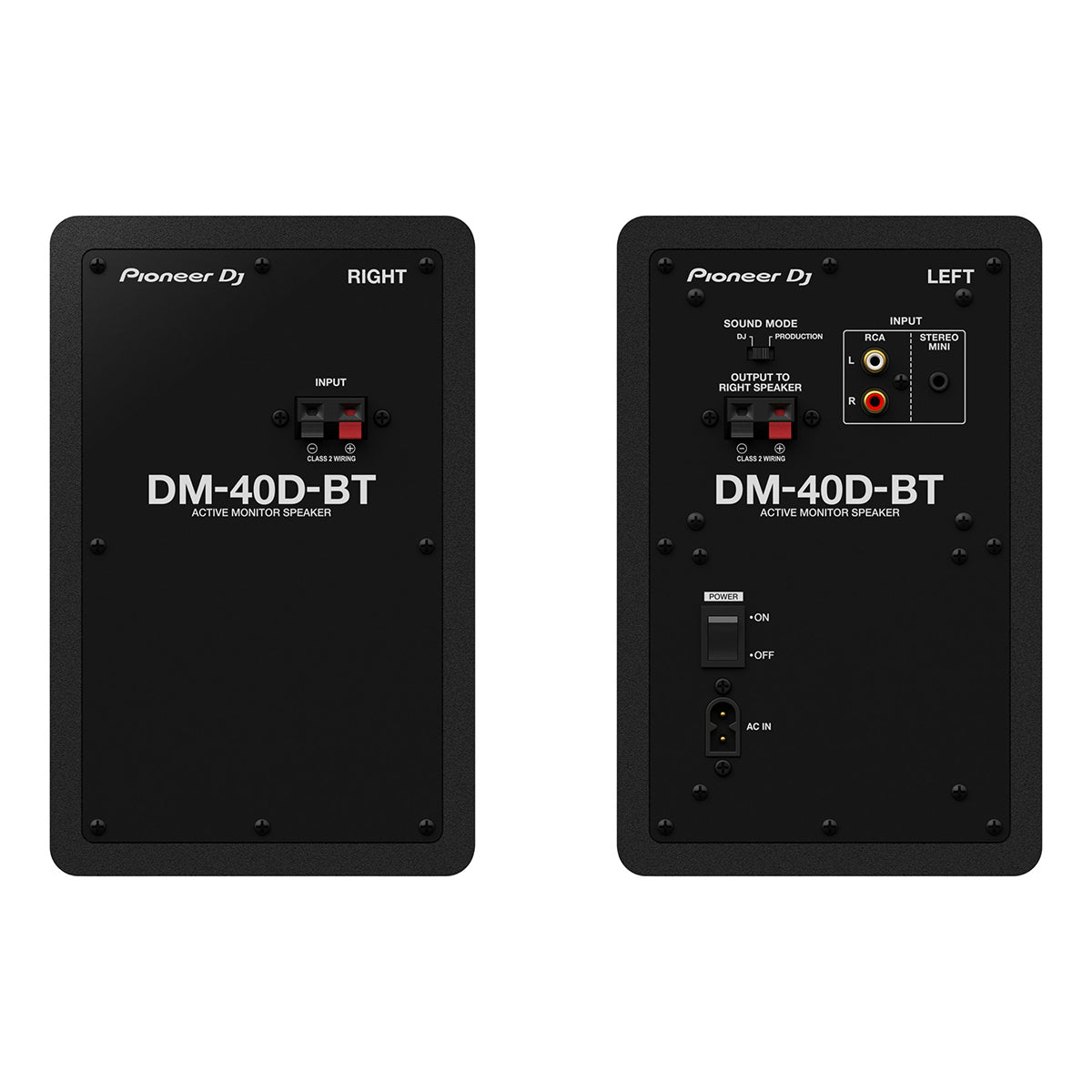 Pioneer DJ DM-40D-BT ペア Pioneer DJ DM-40D-BT Bluetooth Active Monitors