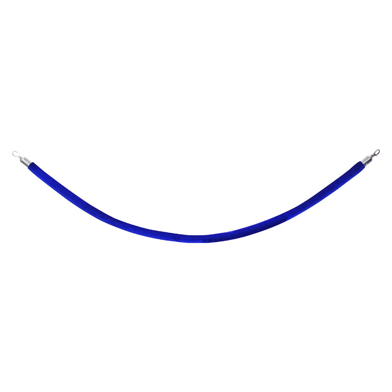 Elumen8 Chrome Barrier Rope - Blue Velvet