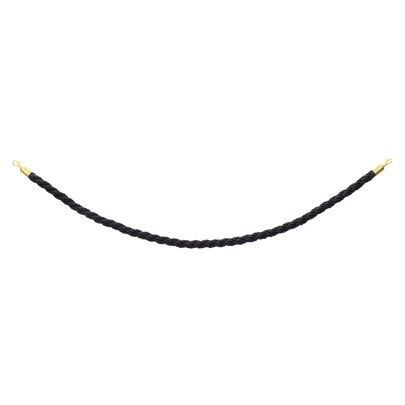 Elumen8 Gold Barrier Rope - Black Twisted