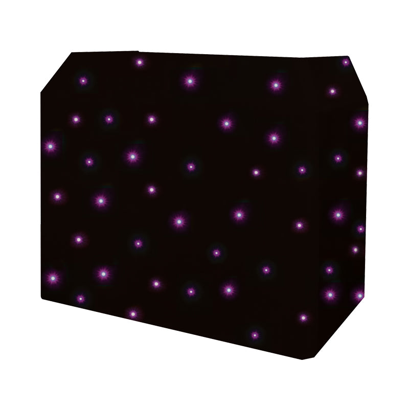 Equinox DJ Booth Quad LED Starcloth System, Black Cloth (EQLED12N)