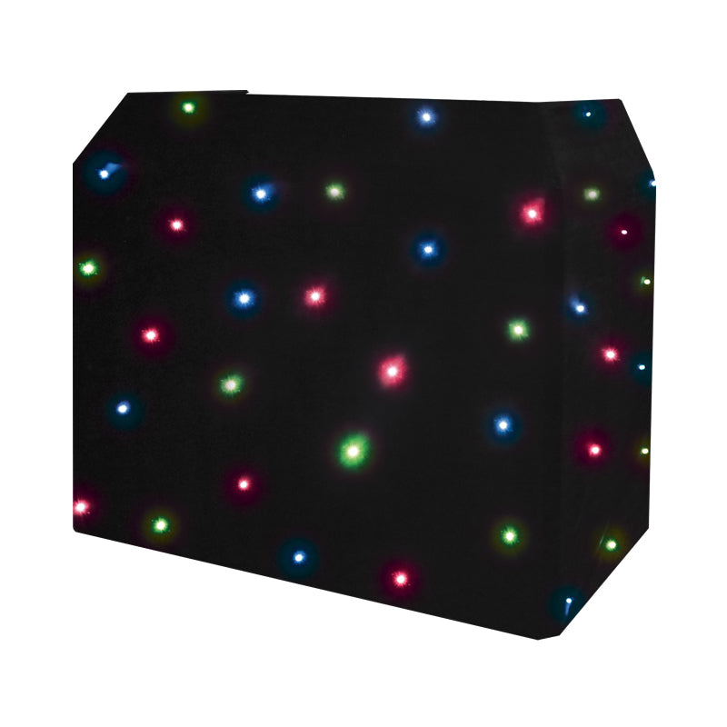 Equinox DJ Booth Quad LED Starcloth System, Black Cloth (EQLED12N)