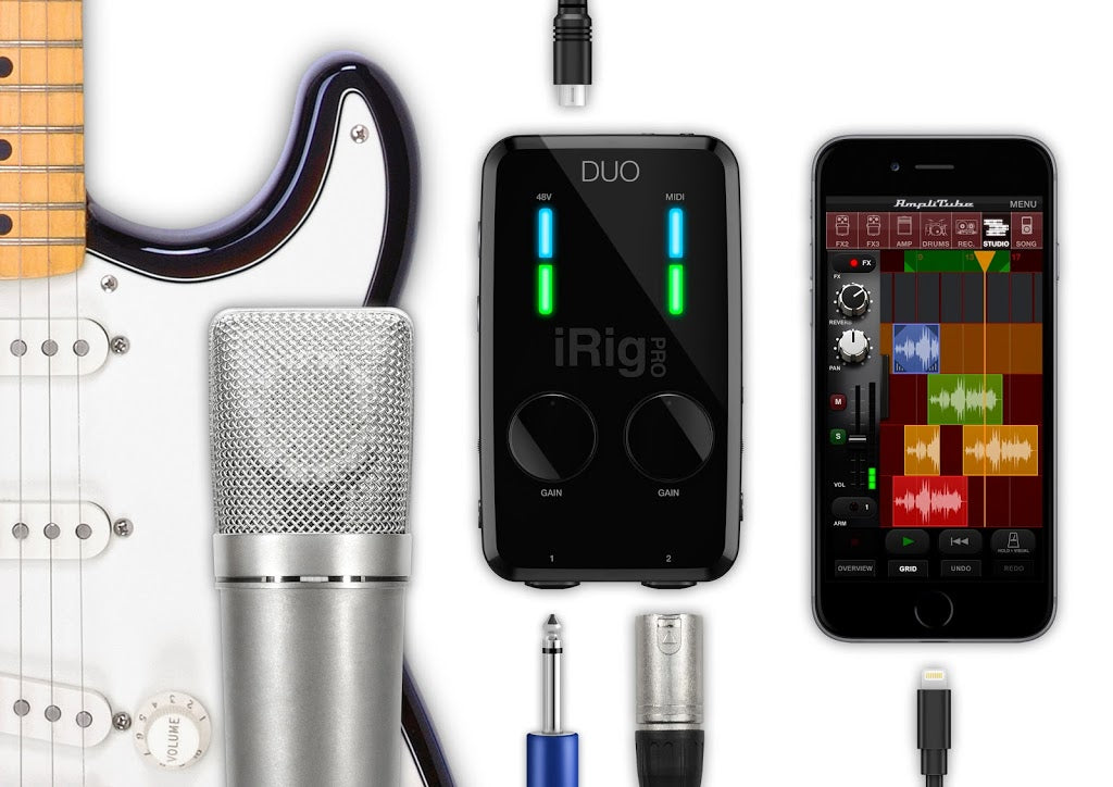 IK Multimedia iRig Pro DUO Interface for iPhone, iPad, Android and Mac/PC