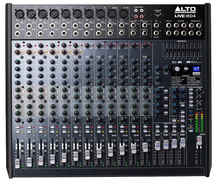 ALTO LIVE1604 16-Channel USB Mixer with DSP effects