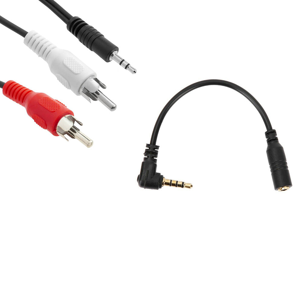 Moving Mic & 3.5mm to RCA Cable for Smartphone/Tablet Streaming Bundle