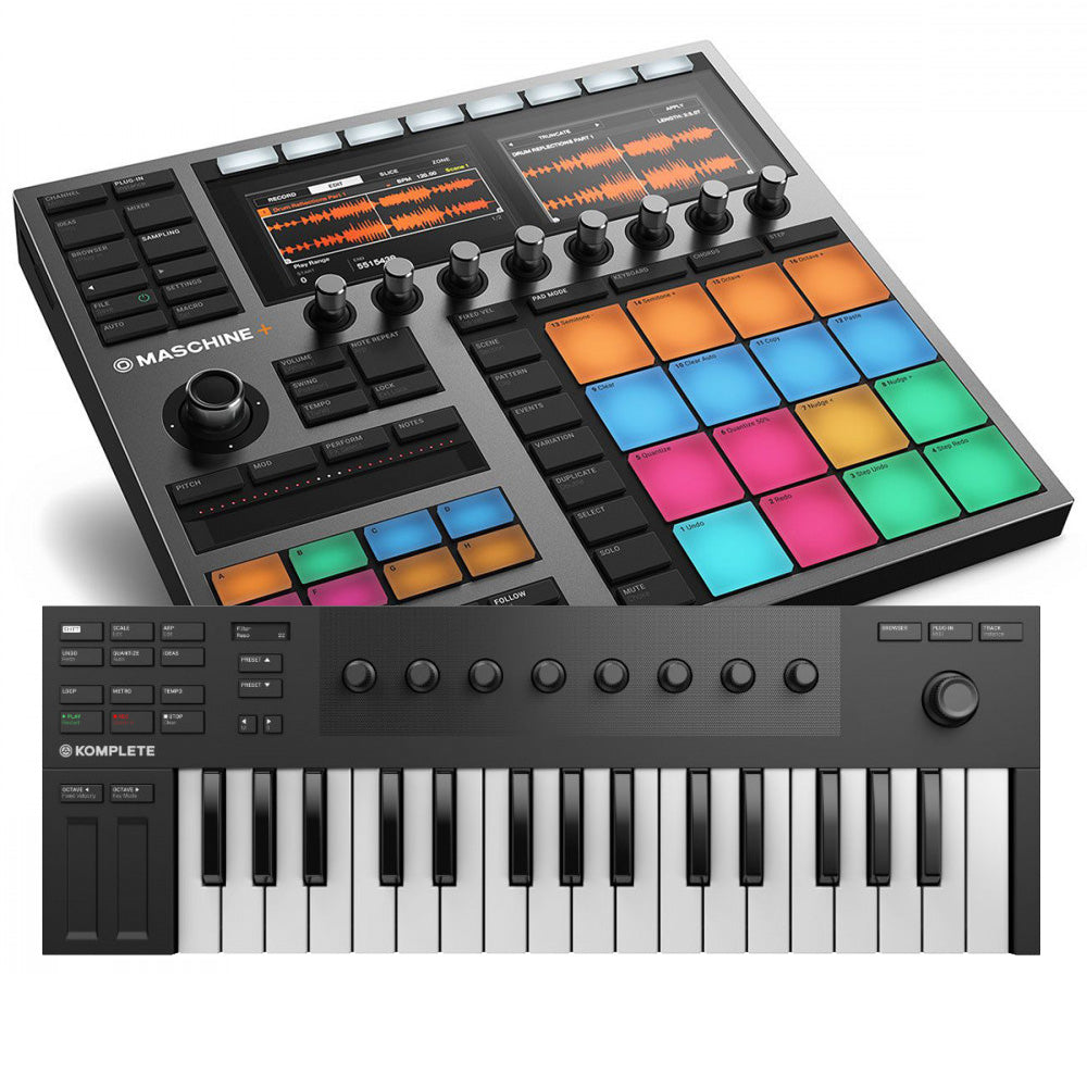 Native Instruments Maschine+ with M32 Keyboard