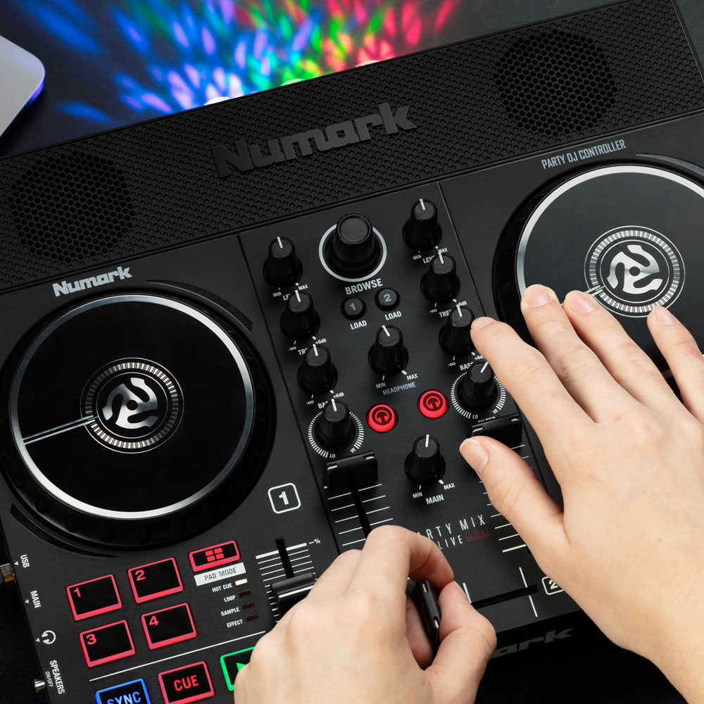 Numark Party Mix Live Bundle with HF175 Headphones