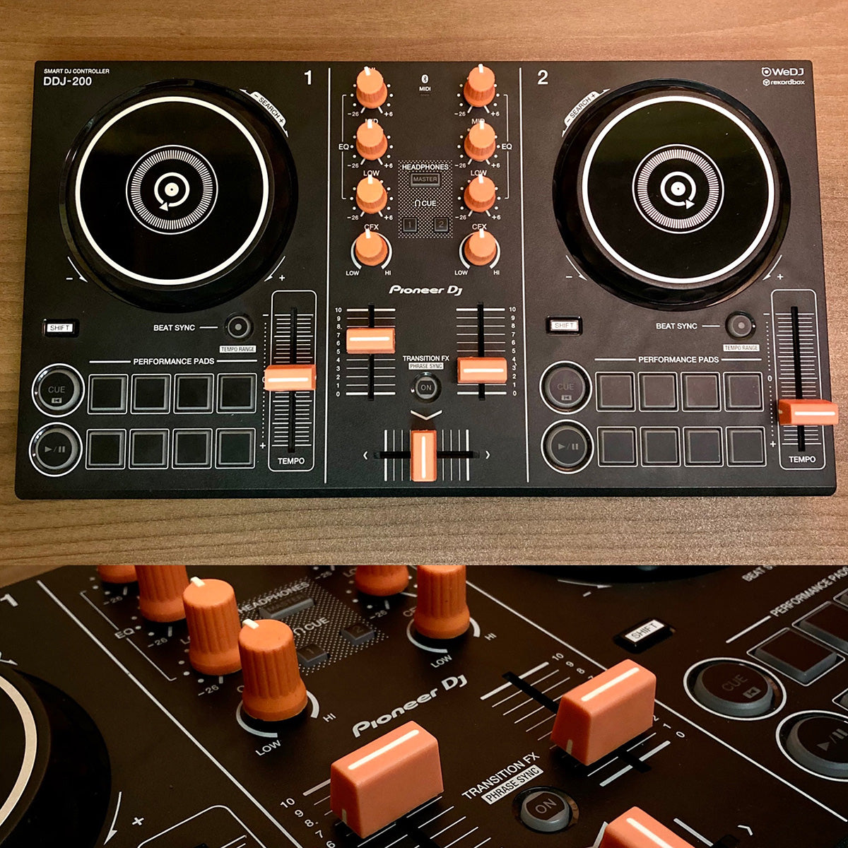 PICK AND MIX DJ DDJ-200 Colour Upgrade Pack Orange