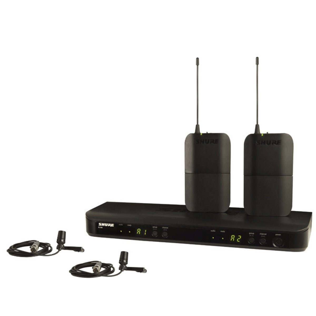 Shure BLX188UK-CVL Shure Wireless Dual Bodypack System for Guitarists with CVL-B/C Lavalier Mics