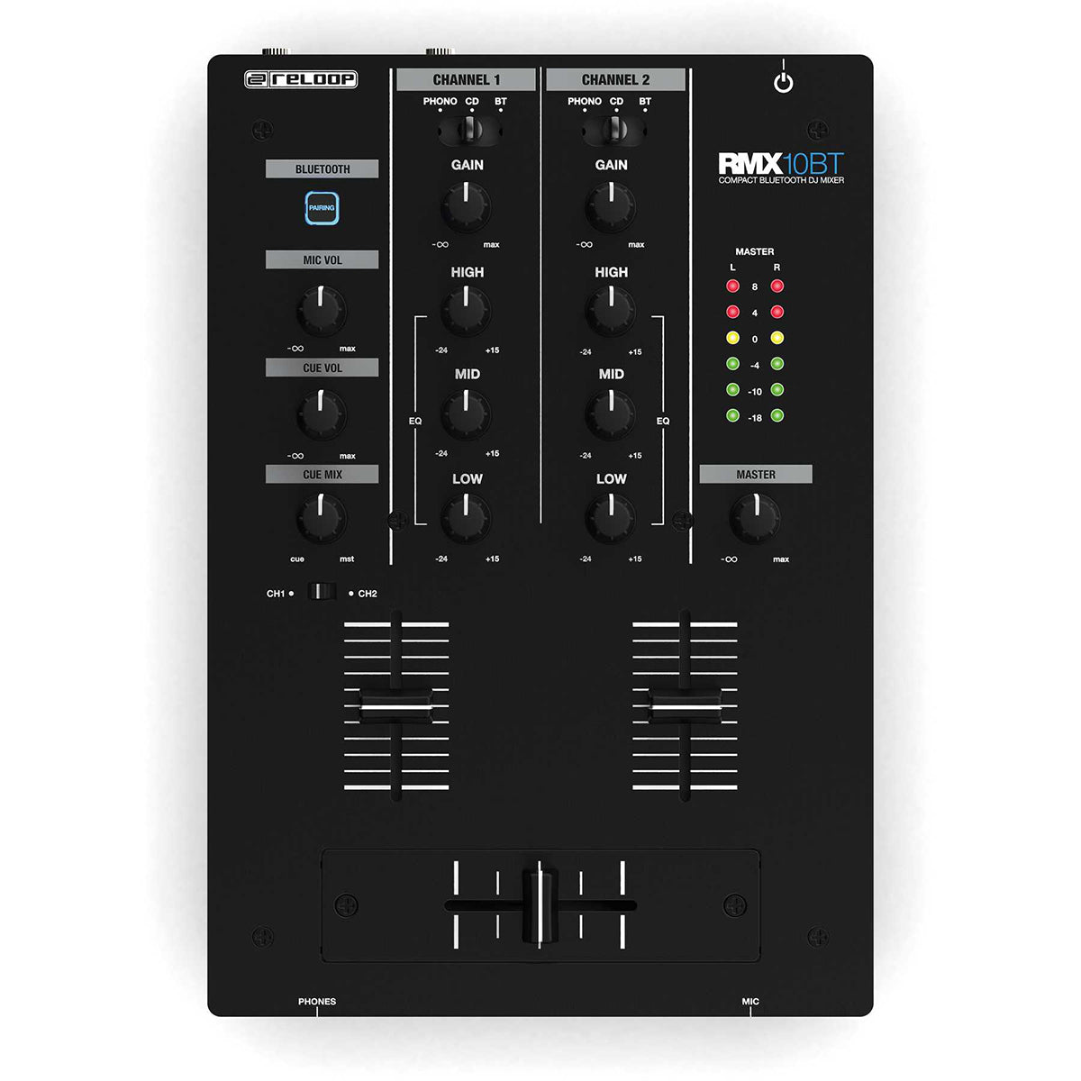 Reloop RMX-10 BT Compact Bluetooth DJ Mixer