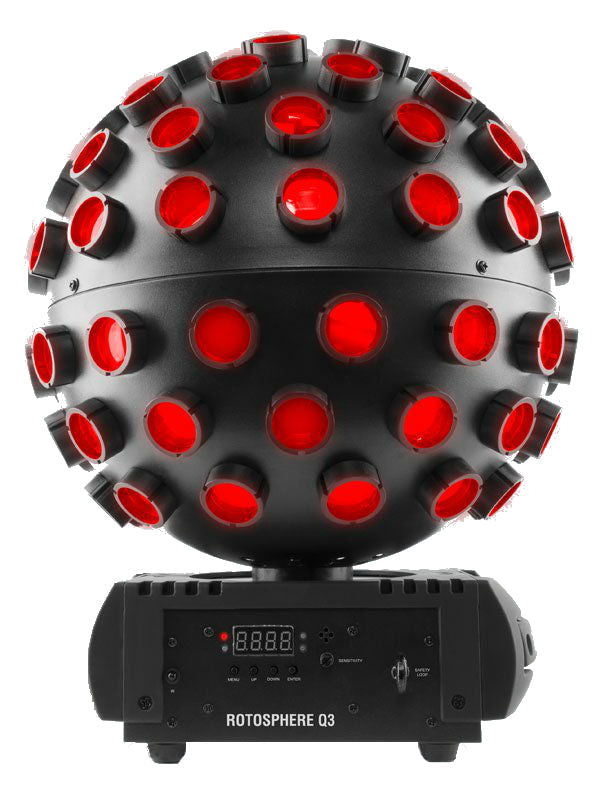 Chauvet DJ Rotosphere Q3 Mirror Ball Simulator With High-Power Quad-Color LED