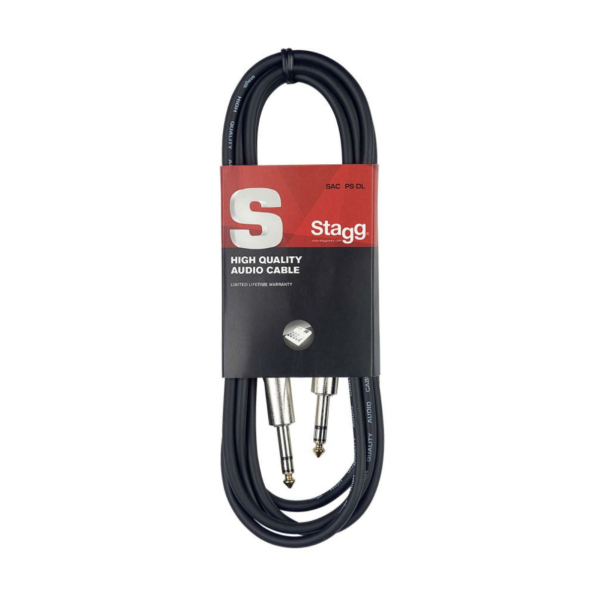 Stagg SAC1PSDL Balanced Jack to Jack Cable 1m