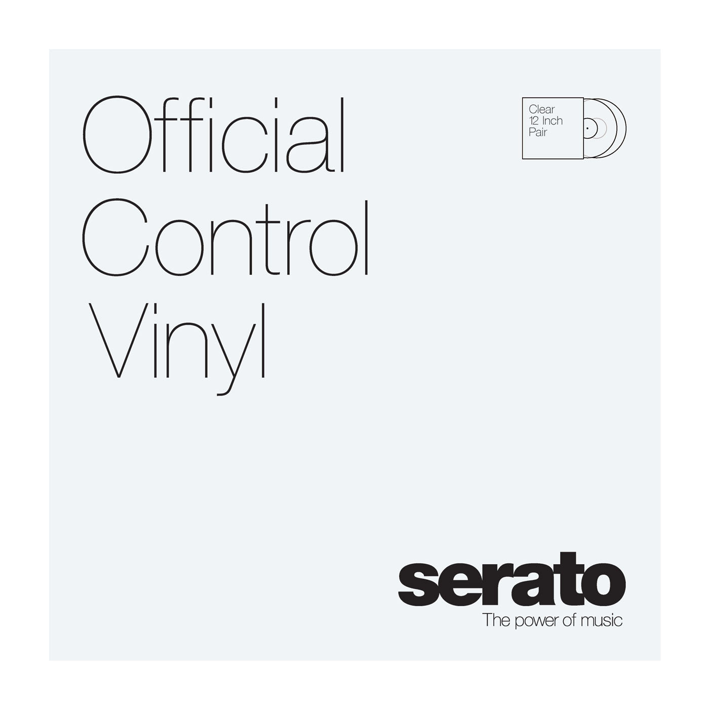 SERATO Performance Series Vinyl Pair - Clear