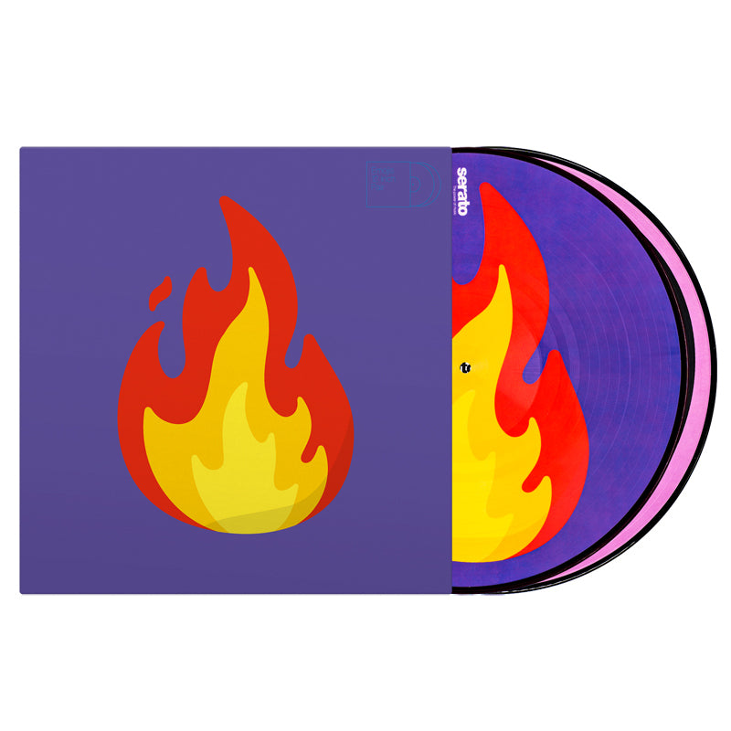 Serato Emoji Series 1 Flame/Record - Pair