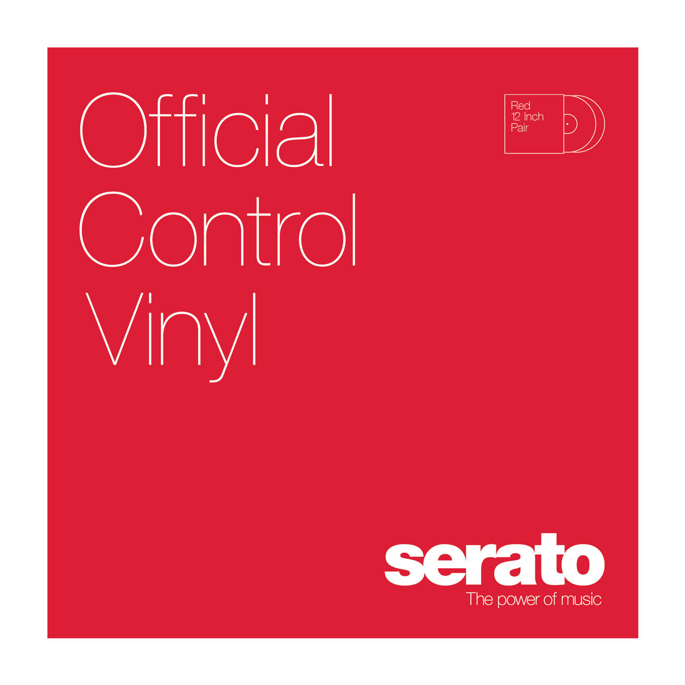 SERATO Performance Series Vinyl Pair - Red