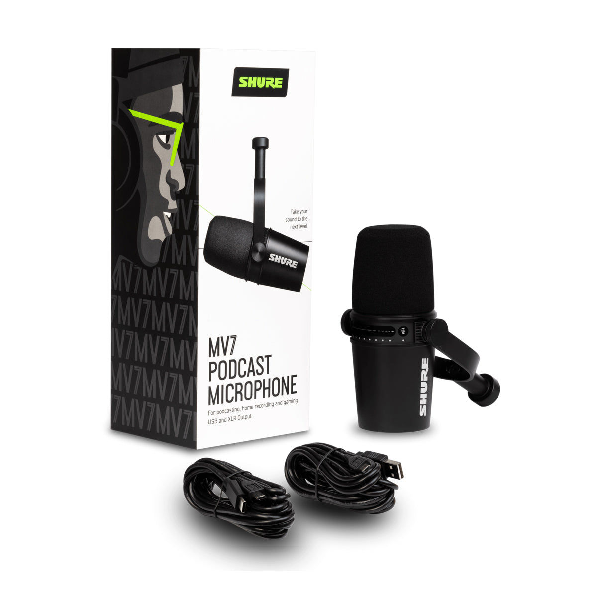 Shure MV7 Podcast Microphone Black