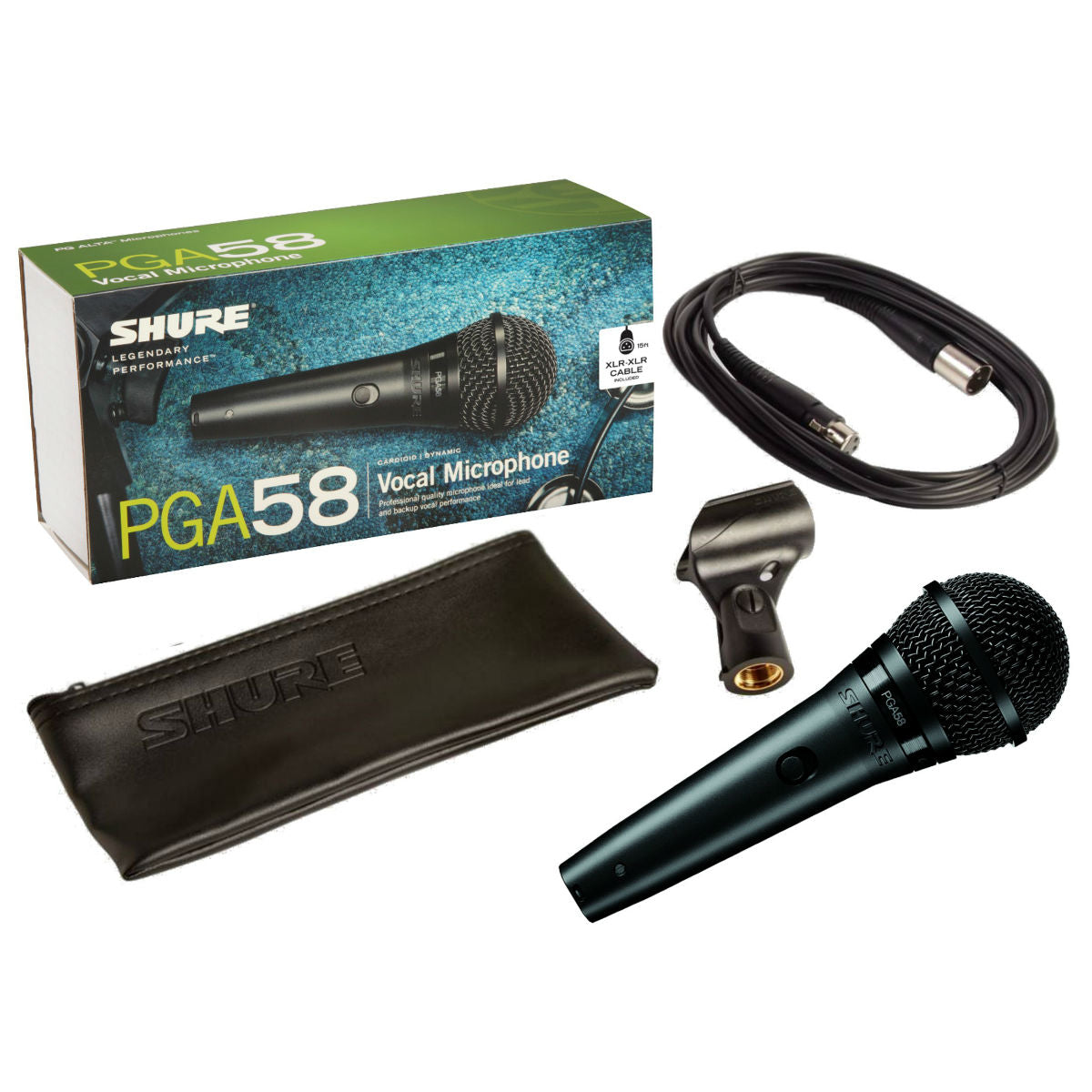Shure PGA58 Dynamic Vocal Microphone with XLR Cable