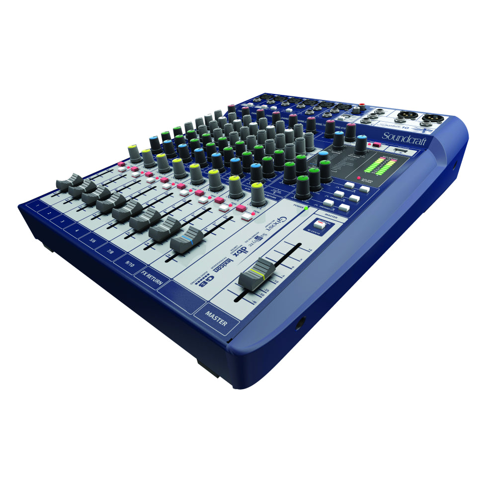 SOUNDCRAFT SIGNATURE 10 Analogue Mixer with USB Stereo In/Out