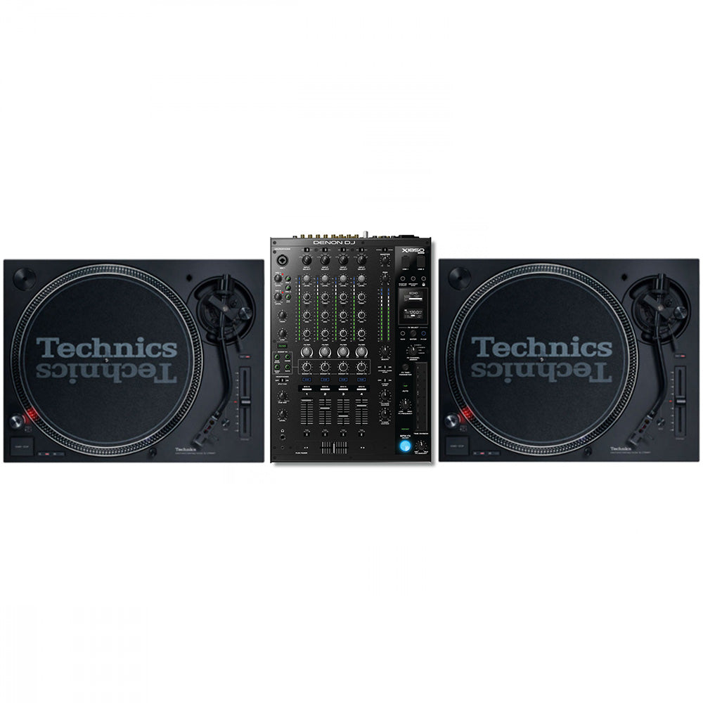 Technics SL 1210 MK7 Pair + Denon X1850 Prime Bundle