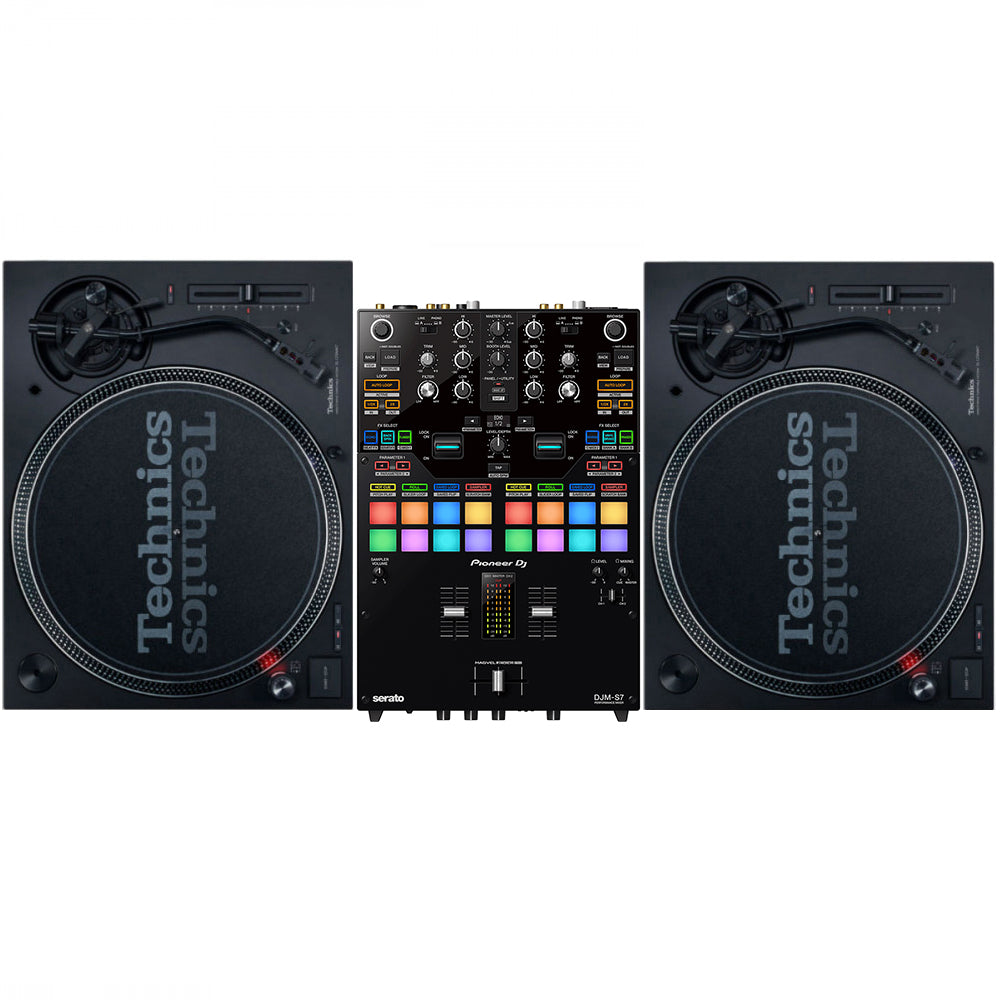 Technics SL1210 MK7 + Pioneer DJ DJM-S7 Bundle