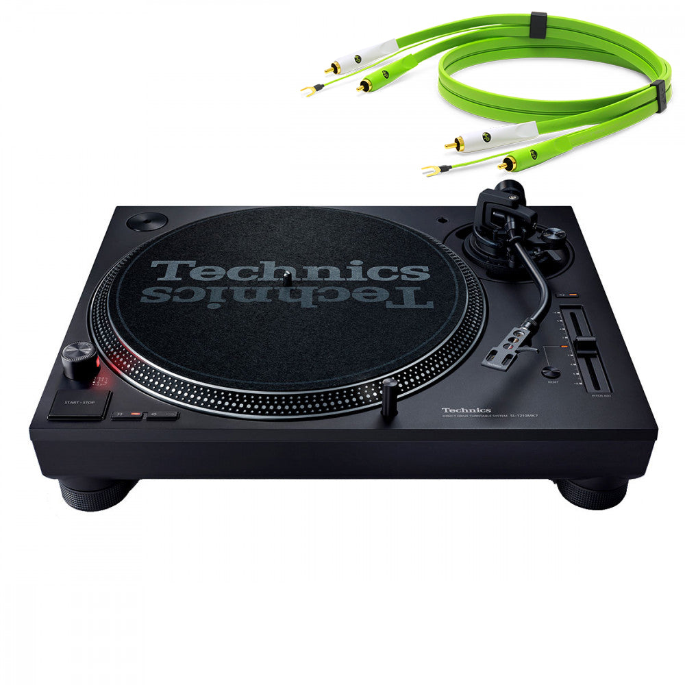 Technics SL 1210 MK7 with Neo RCA Turntable Cable