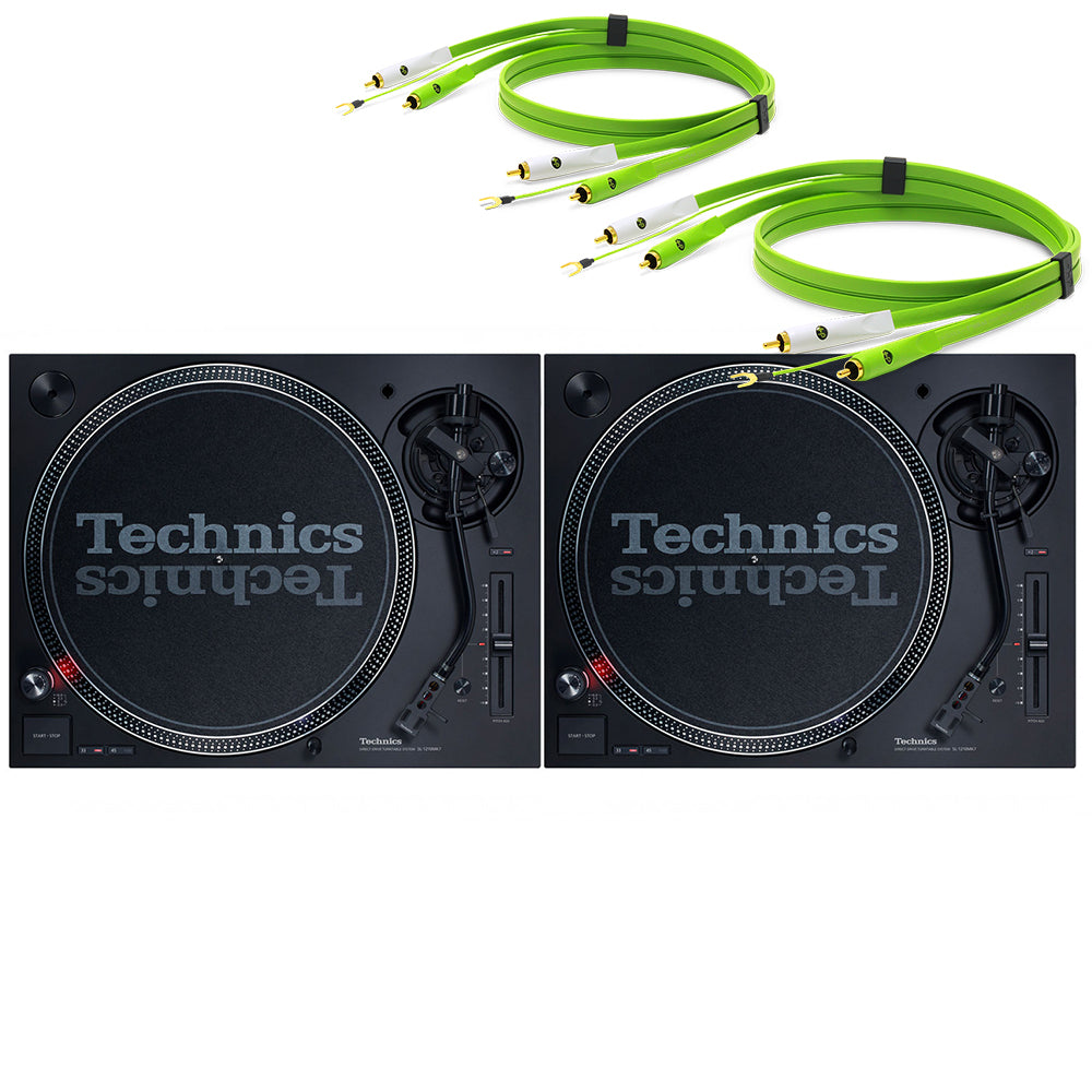 Technics SL 1210 MK7 Pair With Neo RCA Turntable Cables