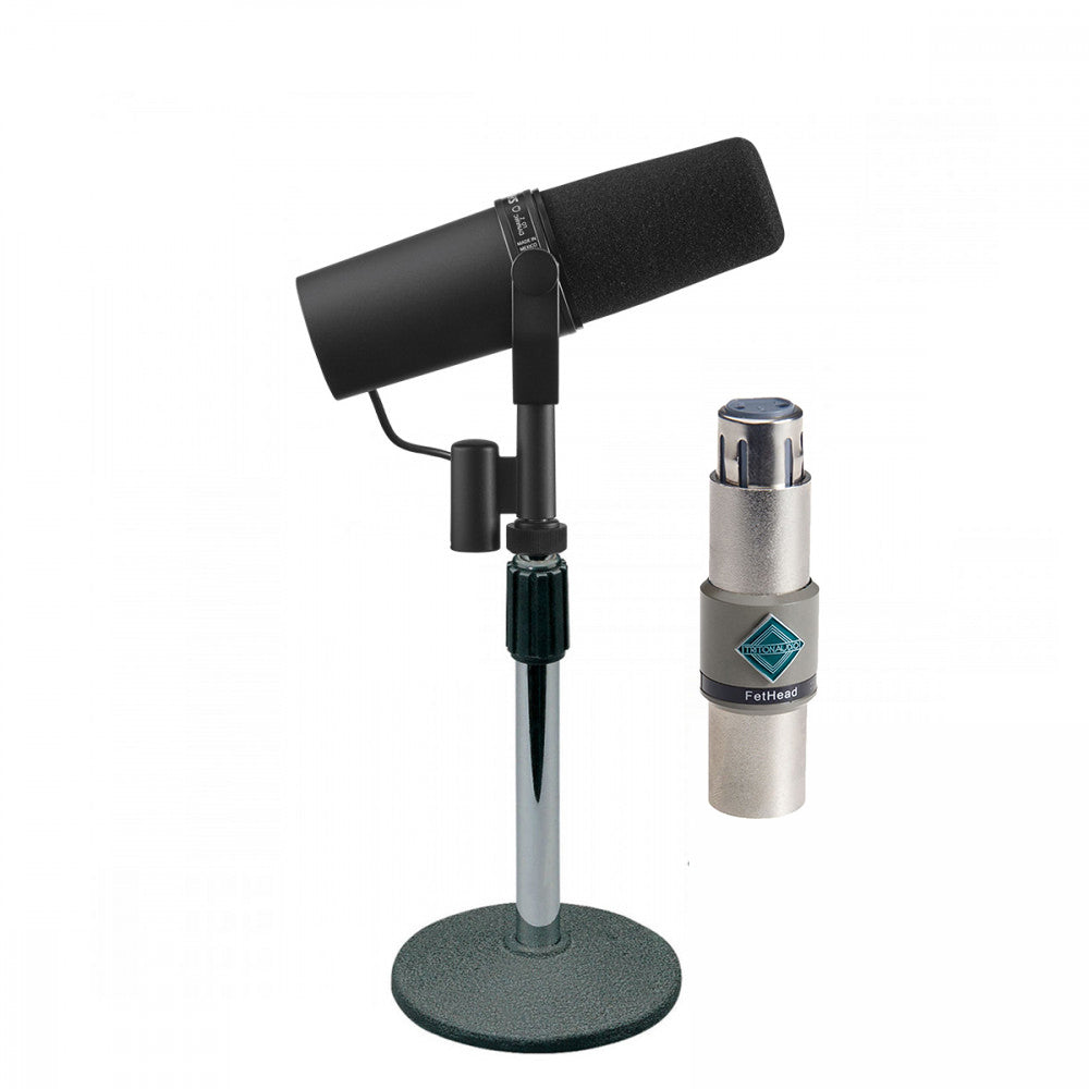 Shure SM7B with FetHead & Desktop Stand
