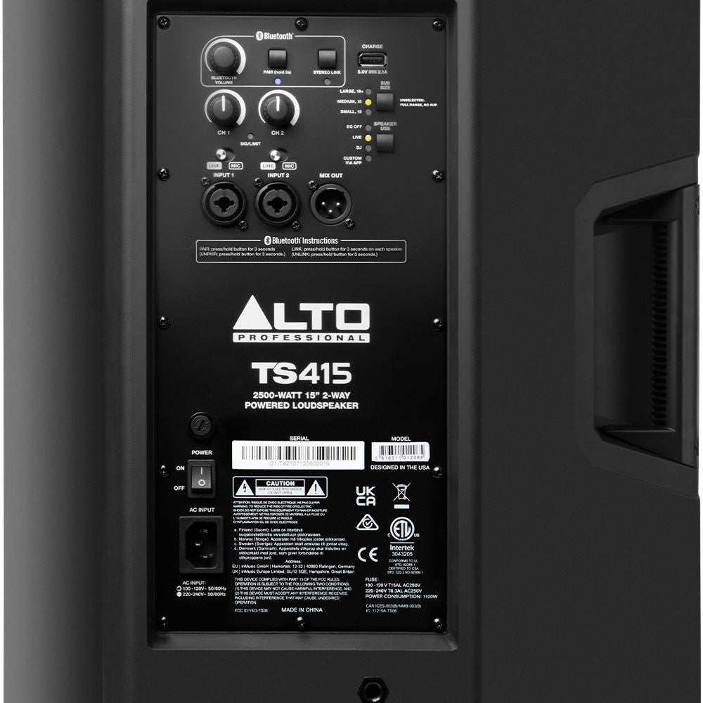 Alto TS415 Active Bluetooth PA Speaker