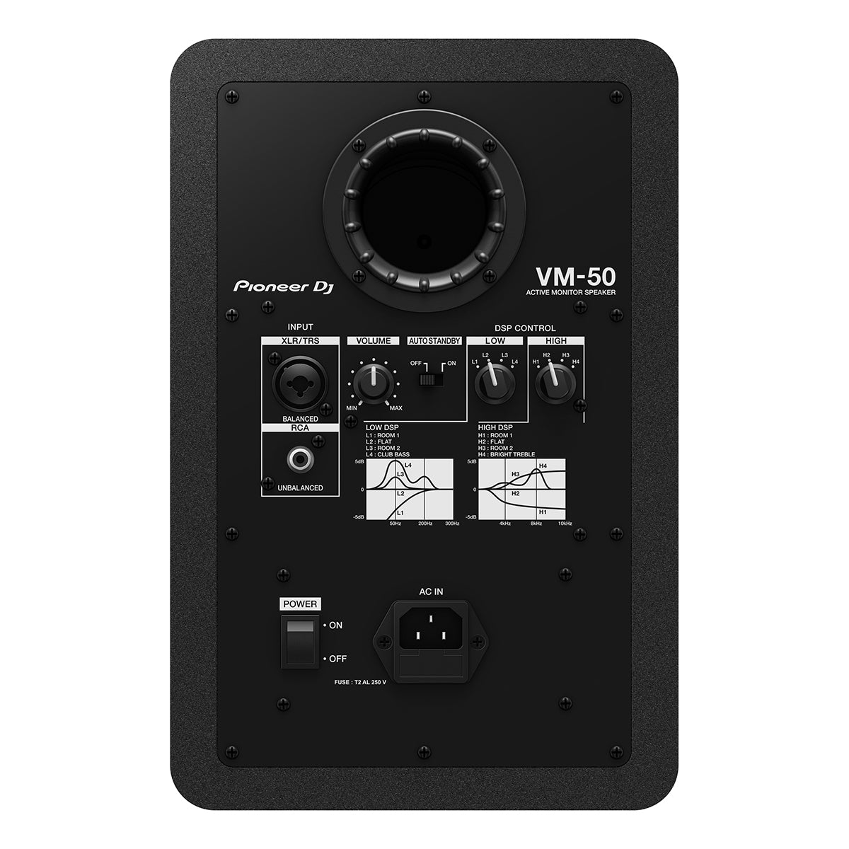 Pioneer Dj VM-50-W 左右セット ケーブル有 Pioneer DJ VM-50 Active Monitor