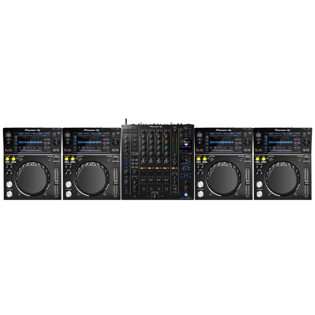 Pioneer DJ 4 x XDJ-700 + DJM-A9 Package